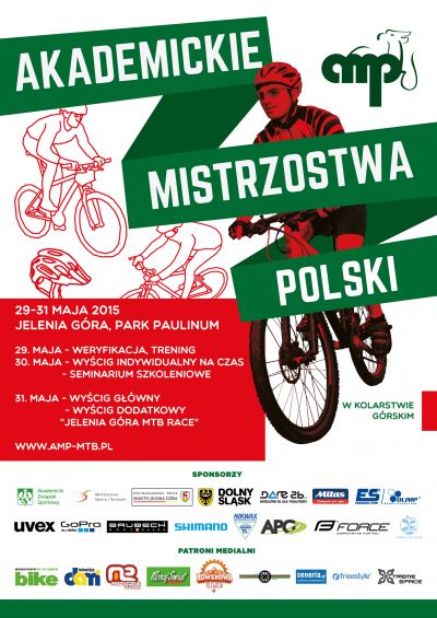 Akademickie Mistrzostwa Polski w Kolarstwie Górskim - plakat