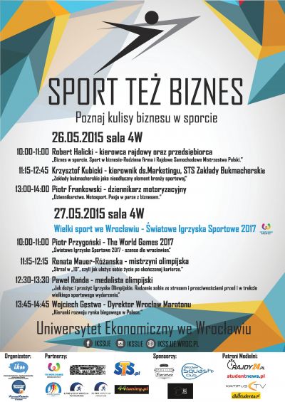 Projekt  Sport też biznes - plakat
