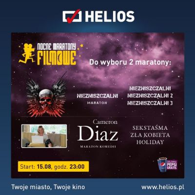 Podwójny maraton w kinie Helios Magnolia Park Wrocław