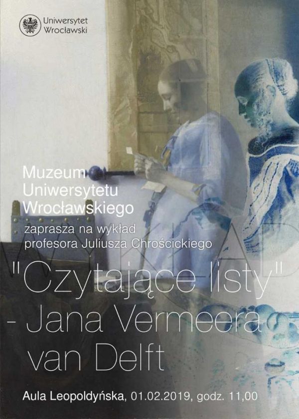 CZYTAJĄCE LISTY – Jana Vermeera van Delft - wykład w UWr