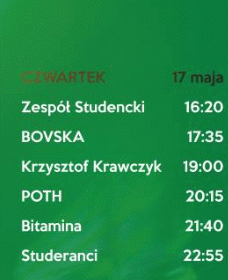 Juwenalia Wrocławskie - line up 17 maja